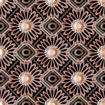 Greek vector seamless pattern. Geometric abstract patterned background. Lace  イラスト素材