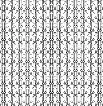Greek waves chain seamless vector pattern Illustrazione stock