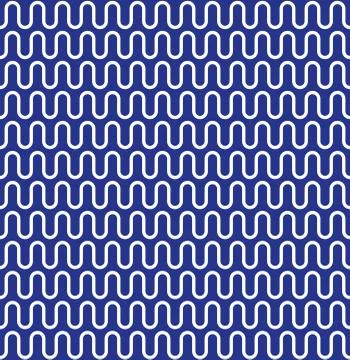 Greek waves seamless vector blue pattern ornament Illustrazione stock