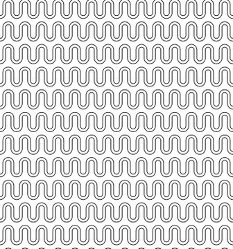 Greek waves seamless vector pattern or ornament. Stock Illustration