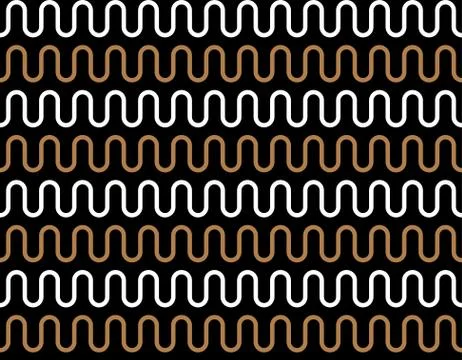 Greek waves seamless vector pattern or ornament. Stock Illustration