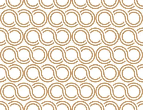 Greek waves seamless vector pattern or braided chain ornament. Stock Illustration