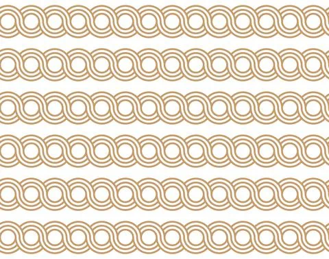 Greek waves seamless vector pattern or braided chain ornament. イラスト素材