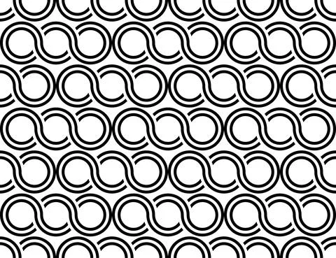 Greek waves seamless vector pattern or braided chain ornament. Illustrazione stock