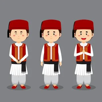 Greeks Character with Various Expression Stock Illustration