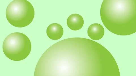 Green 3D bubble background Stock Illustration