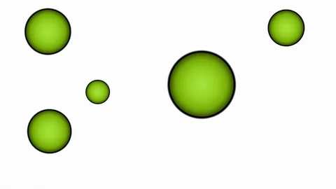 Green 3D spheres gradually fill space Stock Footage 71163622
