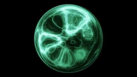 Green 4k Sphere Animation Background Video Stock Footage 296797688