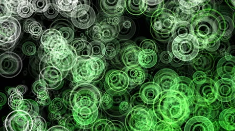 Green Abstract Animated Circles - 4K Resolution Ultra HD Stock Footage 41457735