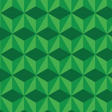 Green abstract background. 3D vector triangle pattern geometry. Illustrazione stock