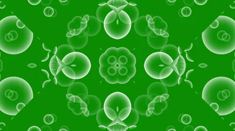 Green abstract background and circles, loop Stock Footage 65887246