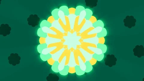 Green abstract background and moving shape, loop Stock Footage 78173187
