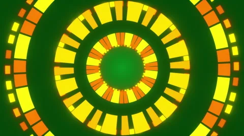 Green abstract background and yellow rectangles, loop Stock Footage 63651052