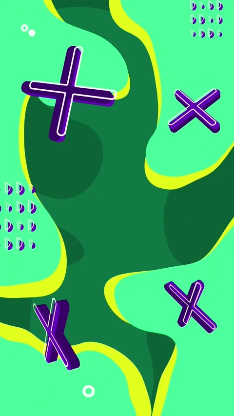 Green abstract background with blue 3D crosses. Loop. Stock Footage 247585433