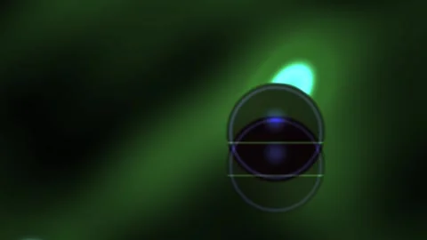 Green abstract background with blue circle and dot. Stock Footage 336242548