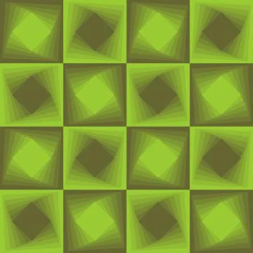 Green abstract background, checker patterns with blending square texture Stock Illustration