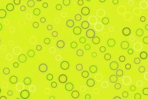 Green abstract background with circles and bubbles Stock Photos