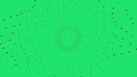 Green abstract background with dark blue dots in circle pattern Stockillustratie
