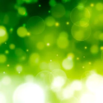 Green abstract background  with defocused lights Stock Illustration