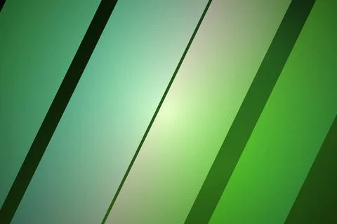 Green abstract background with diagonal lines and gradient Stock Illustration