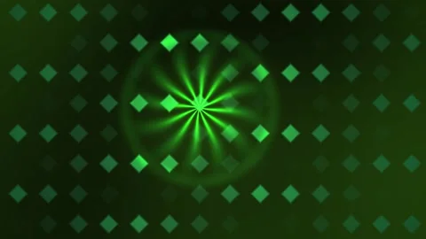 Green abstract background with diamond pattern and starburst. Stock Footage 337474059