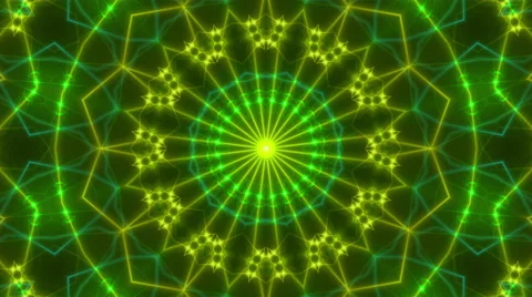 Green abstract background, gold light, loop Stock Footage 65887176