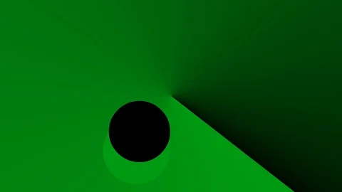 Green abstract background with gradient rays and circles elements moving on Stock Footage 100847131