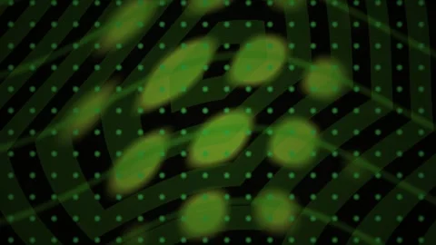 Green Abstract Background with Grid Dots and Hexagonal Pattern Motion Stock Footage 343708296