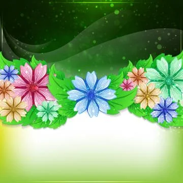 Green abstract background. Illustrazione stock