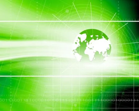 Green Abstract Background Stock Illustration