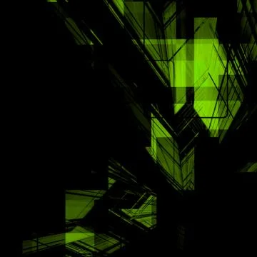 Green Abstract Background Stock Illustration