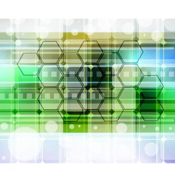 Green Abstract Background Stock Illustration