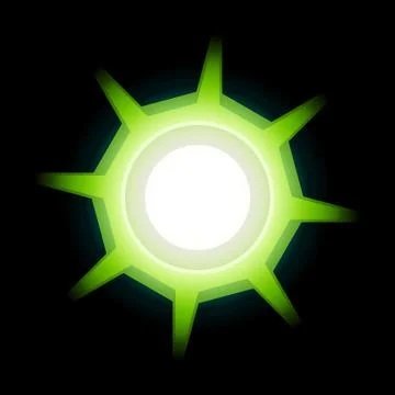 Green Abstract Background Stock Illustration