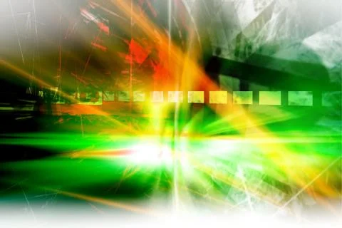 Green Abstract Background Stock Illustration