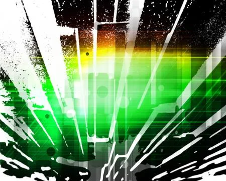 Green Abstract Background Stock Illustration