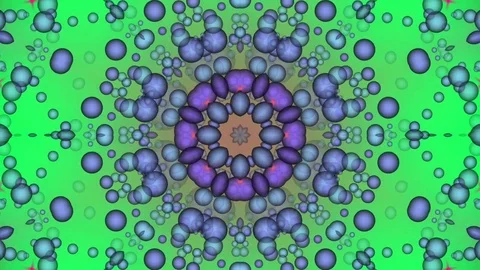 Green Abstract Background. Kaleidoscope Stock Footage 77089819