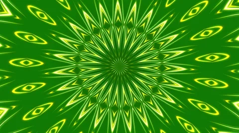 Green abstract background, kaleidoscope light, loop Stock Footage 62279662