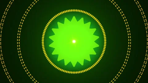Green abstract background, kaleidoscope, loop Stock Footage 58963240
