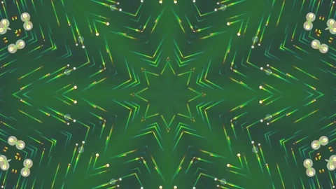 Green Abstract Background. Kaleidoscope. Loop Stock Footage 73788882