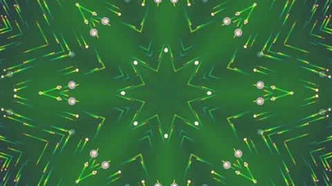 Green Abstract Background. Kaleidoscope. Loop Stock Footage 73817605