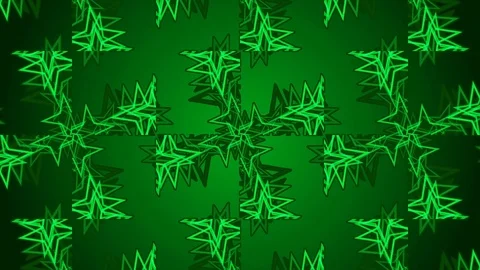 Green abstract background, kaleidoscope shape, loop Stock Footage 72742879