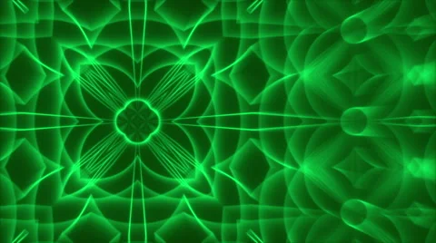Green abstract background, light and lines, loop Stock Footage 65772264