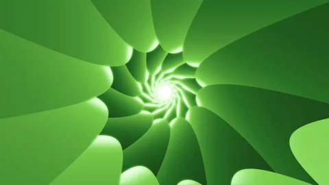 Green Abstract Background Looped Hypnotic Tunnel Animation Video stock 162174983
