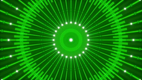 Green abstract background, motion light and particles, loop Stock Footage 87951283
