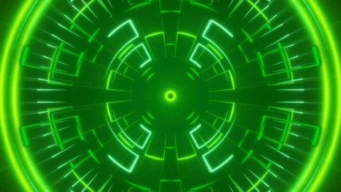 Green abstract background, motion lines and light, loop Stock Footage 84757392