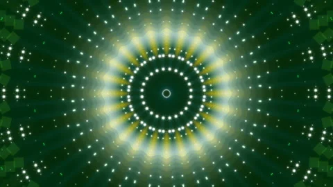 Green abstract background, motion particles and flashing light, loop Stock Footage 93696958