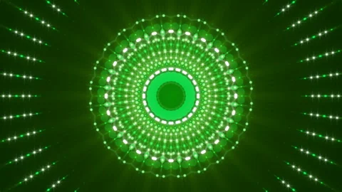 Green abstract background, motion particles and flashing light, loop Stock Footage 104904342