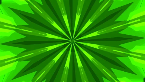 Green abstract background, motion shapes,  kaleidoscope, loop Stock Footage 111295230