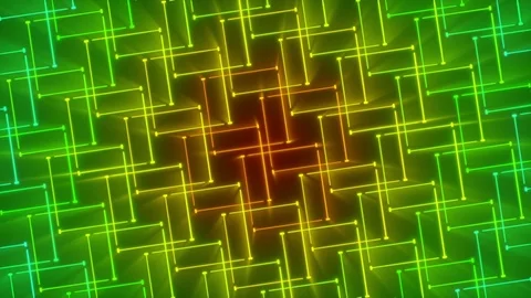 Green abstract background, moving line, loop Stock Footage 69776773