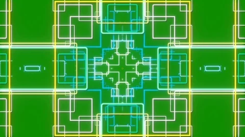 Green abstract background, moving lines, loop Stock Footage 71673945